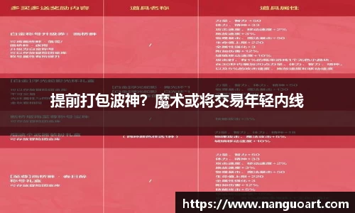 提前打包波神？魔术或将交易年轻内线