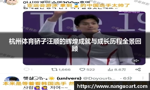 杭州体育骄子汪顺的辉煌成就与成长历程全景回顾