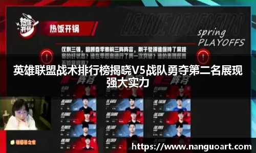 英雄联盟战术排行榜揭晓V5战队勇夺第二名展现强大实力