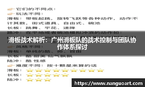 滑板战术解析：广州滑板队的战术控制与团队协作体系探讨
